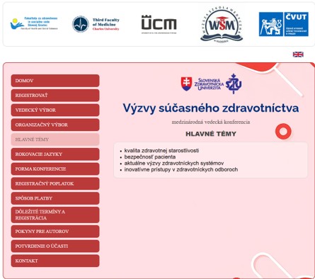 Medzinárodná vedecká konferencia Výzvy súčasného zdravotníctva